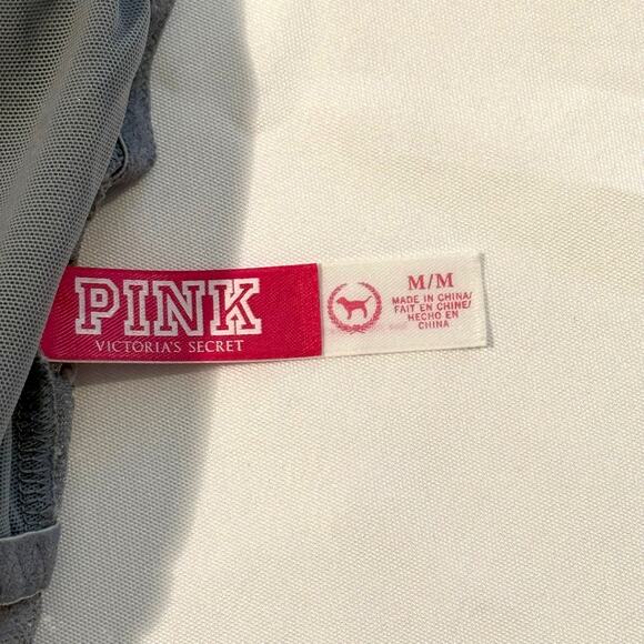 Two Victoria's Secret PINK Lace Bralettes Gray and Purple Size Medium - Picture 4 of 16